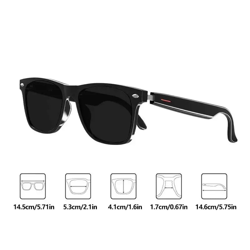 "Wireless Smart Glasses with Listenable Songs and Sports Sunglasses for iPhone - Summer Outing Essentials"