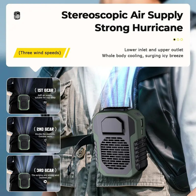 "Portable USB Rechargeable Mini Fan with Power Bank Function - Perfect for Outdoor Cooling!"