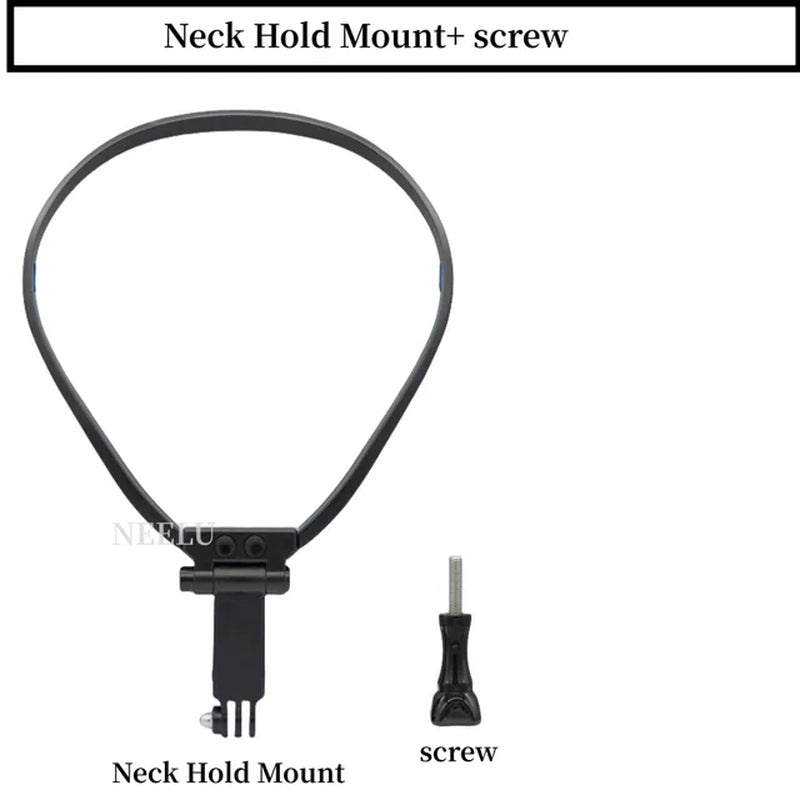Neck Hold Mount for Phone Gopro Hero 12 10 9 Insta360 X3 DJI Osmo Action Camera Anti-Shake Lanyard Strap for Gopro Accessories