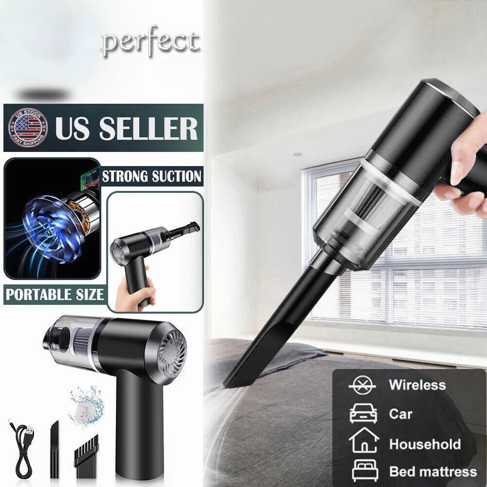 120W Cordless Handheld Vacuum Cleaner Small Mini Portable Car Auto Home Wireless