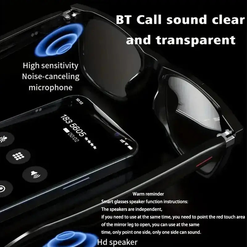 "Wireless Smart Glasses with Listenable Songs and Sports Sunglasses for iPhone - Summer Outing Essentials"