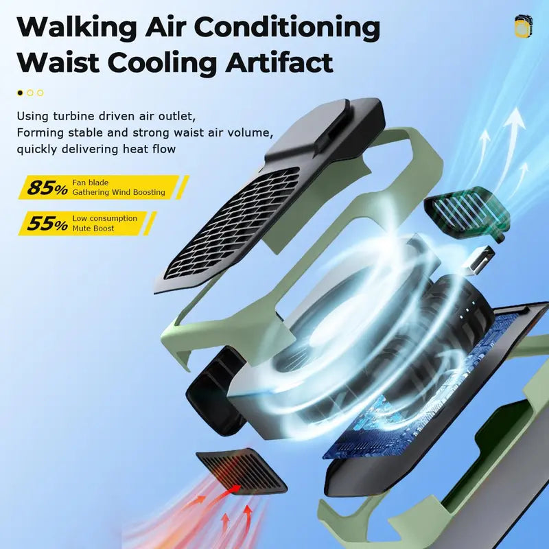 "Portable USB Rechargeable Mini Fan with Power Bank Function - Perfect for Outdoor Cooling!"