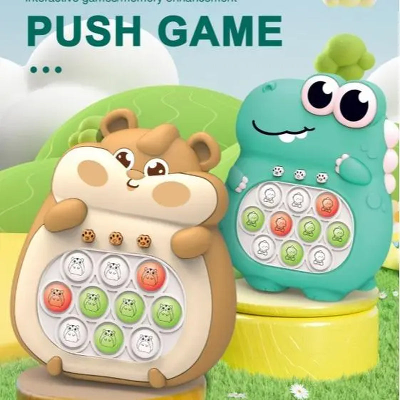 "Chipmunk Dino Fast Push Toy: Fun for Kids and Adults!"