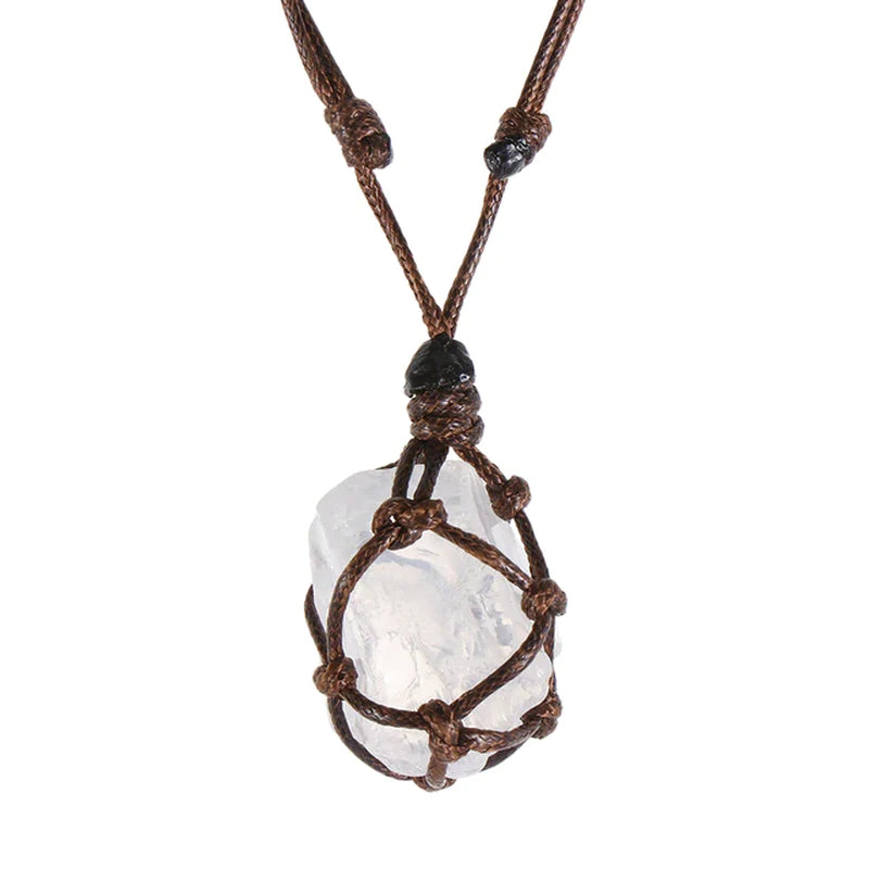 1Pc Irregular Rainbow Stone Natural Crystal Chakra Rock Necklace Golden Plated Quartz Pendant Nice Gift for Lover Friends