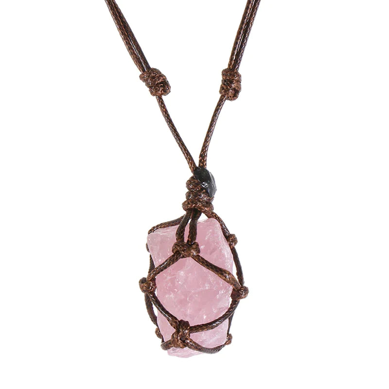 1Pc Irregular Rainbow Stone Natural Crystal Chakra Rock Necklace Golden Plated Quartz Pendant Nice Gift for Lover Friends