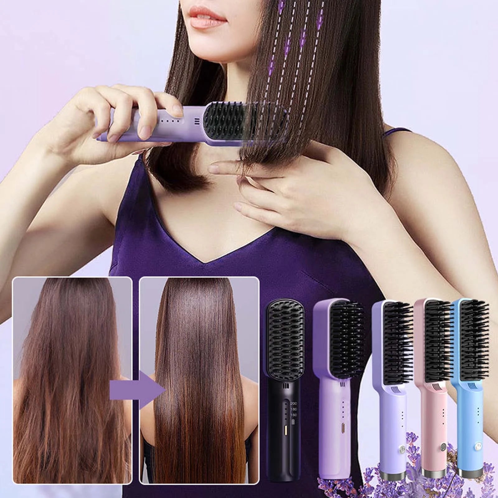 Straightener Split End Remover Device 3 in 1 Straightener Curling and Straightening Split End Trimmer Hair Care Pro Split End Hair Trimmer for Dry Damaged Brittle Small Hair Clippers with Cord
