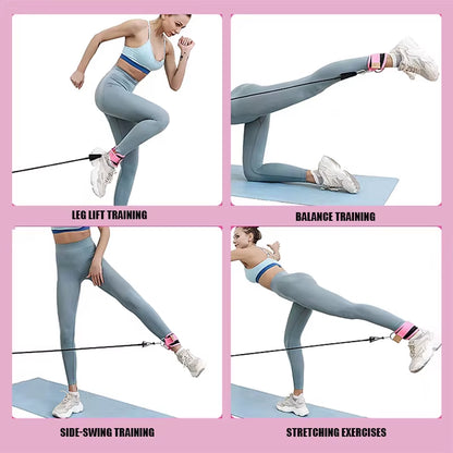 GluteBoost Ankle Strap Resistance Bands Set
