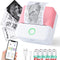"Mini Bluetooth Pocket Printer: Portable Inkless Sticker Maker for Phone, Wireless Label Printer with Tape - Perfect for Notes, Children DIY - Compatible with iOS & Android"