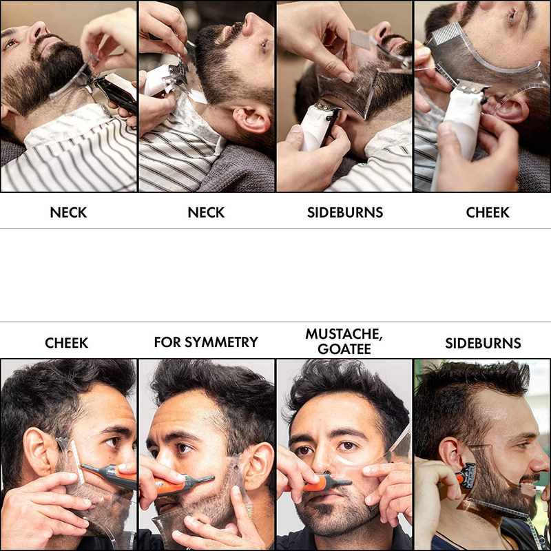 Precision Beard Shaping Tool with Comb - Perfect Lines & Edges