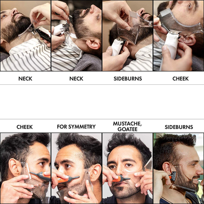 Precision Beard Shaping Tool with Comb - Perfect Lines & Edges