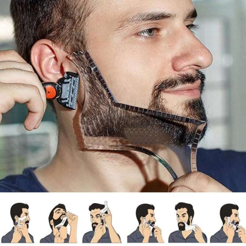 Precision Beard Shaping Tool with Comb - Perfect Lines & Edges