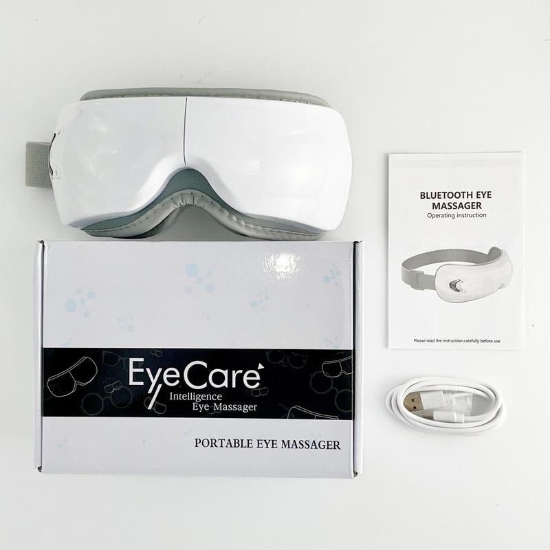 Rechargeable Electric Eye Massager, 1 Box Foldable Eye Massage Tool with 5 Modes for Christmas Gift, Portable Eye Care Instrument for Women & Men, Valentine'S Day Gift