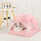 Pet Tent Bed Cats House Supplies Products Accessories Warm Cushions Furniture Sofa Basket Beds Winter Clamshell Kitten Tents Cat
