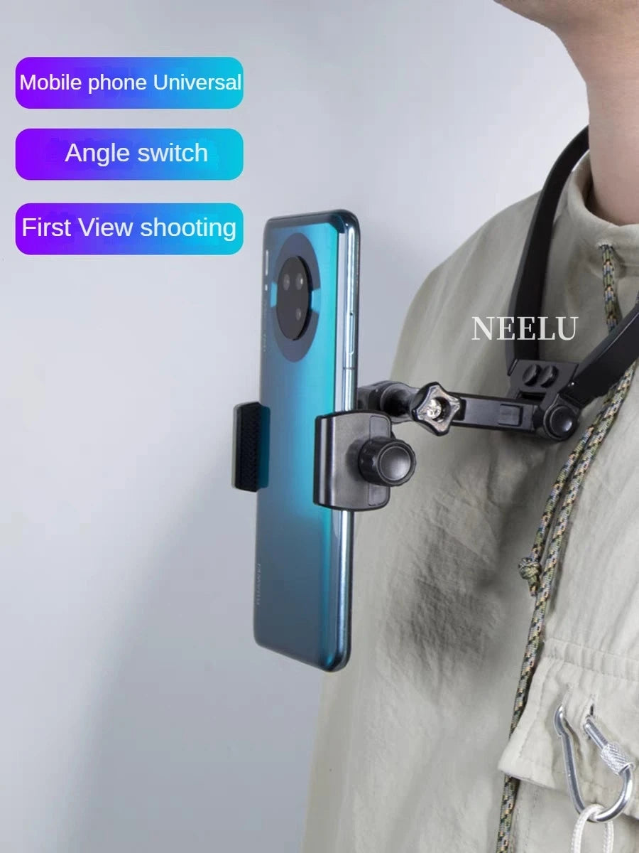 Neck Hold Mount for Phone Gopro Hero 12 10 9 Insta360 X3 DJI Osmo Action Camera Anti-Shake Lanyard Strap for Gopro Accessories