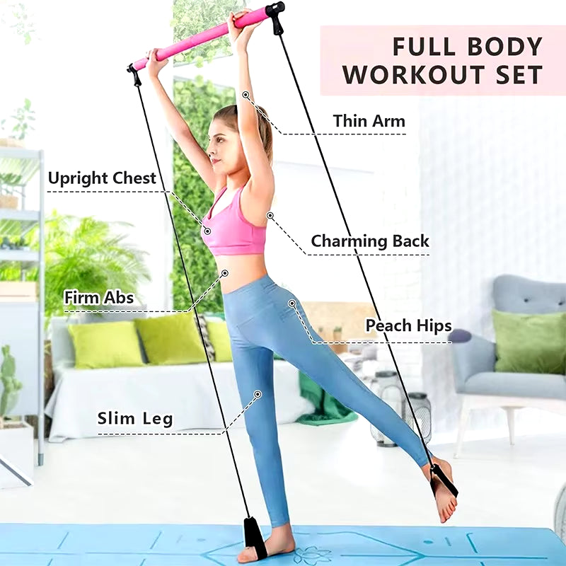 FlexCore Pilates Bar Kit with Resistance Bands