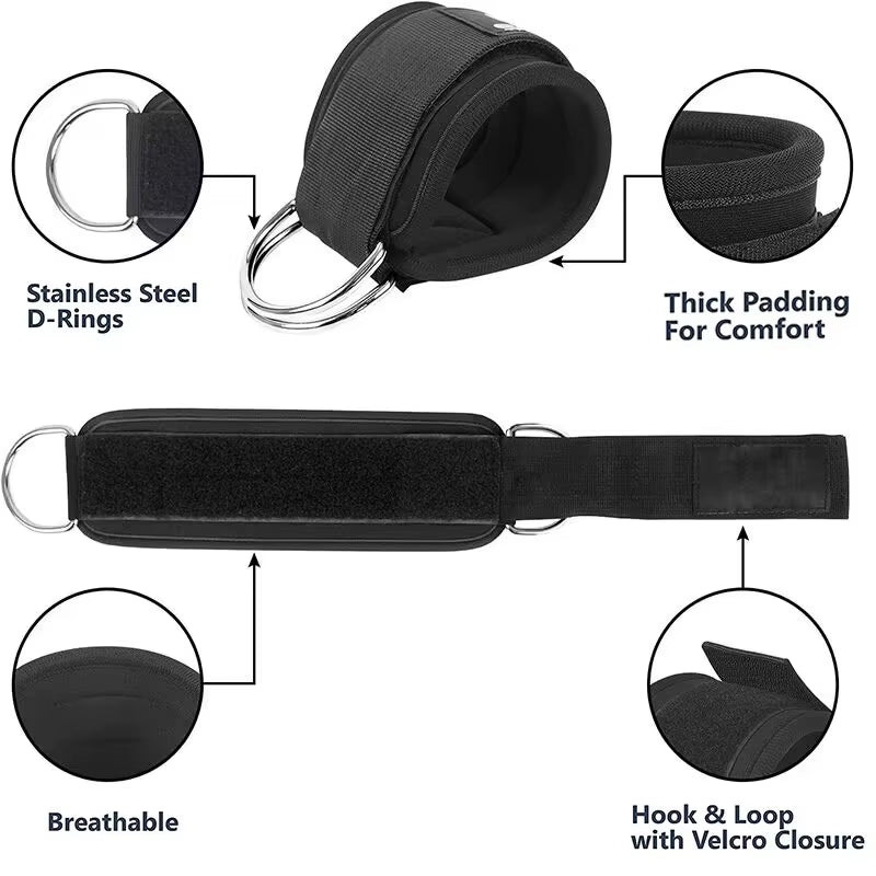 GluteBoost Ankle Strap Resistance Bands Set