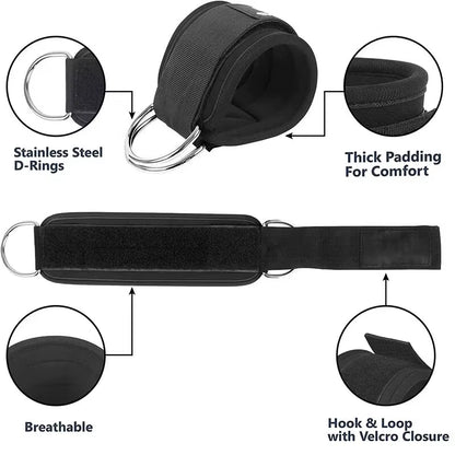 GluteBoost Ankle Strap Resistance Bands Set