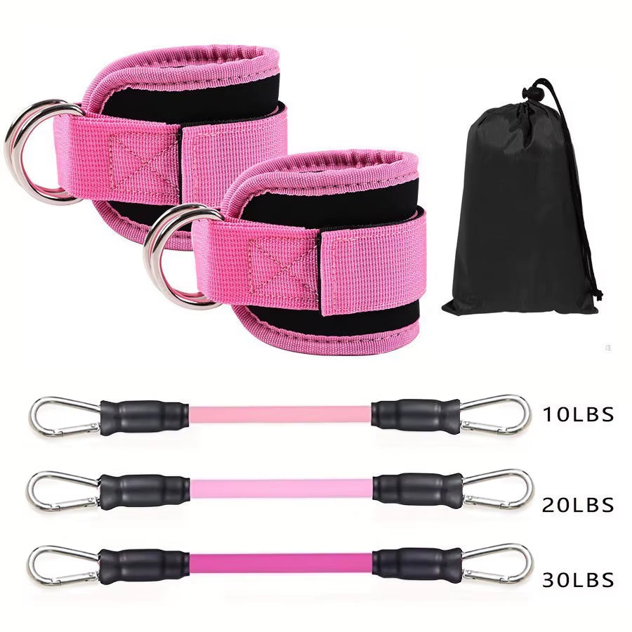 GluteBoost Ankle Strap Resistance Bands Set
