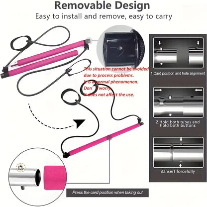 FlexCore Pilates Bar Kit with Resistance Bands