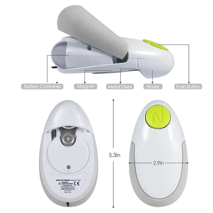 Electric Can Opener Kitchen Can Opener Beer Bottle Jar Battery Operatedrestaurant Can Opener Battery Operated Handheld Bar Corks