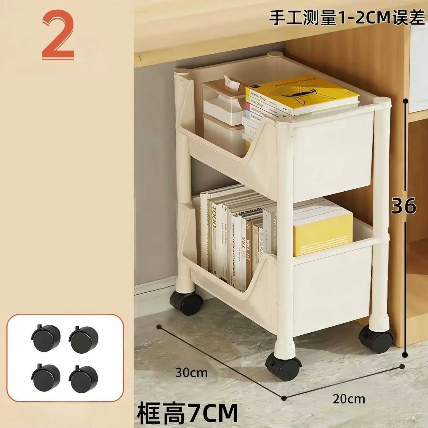 Kitchen Storage Trolley Bookshelf Slit Storage Cabinet Bathroom Living Room Home Organizer Rack Kitchen Corner Narrow