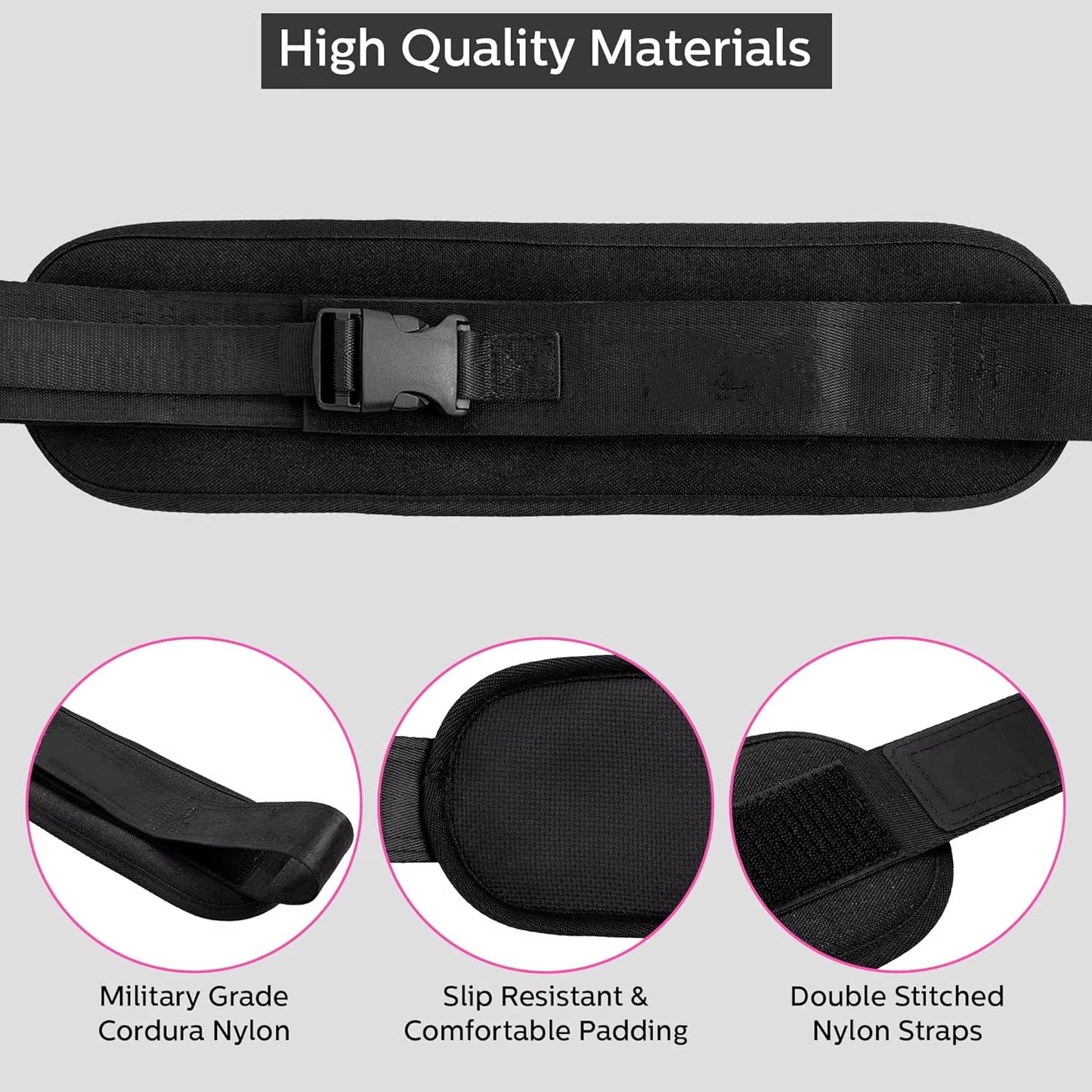 GluteThrust Hip Belt Trainer with Dumbbell Holder