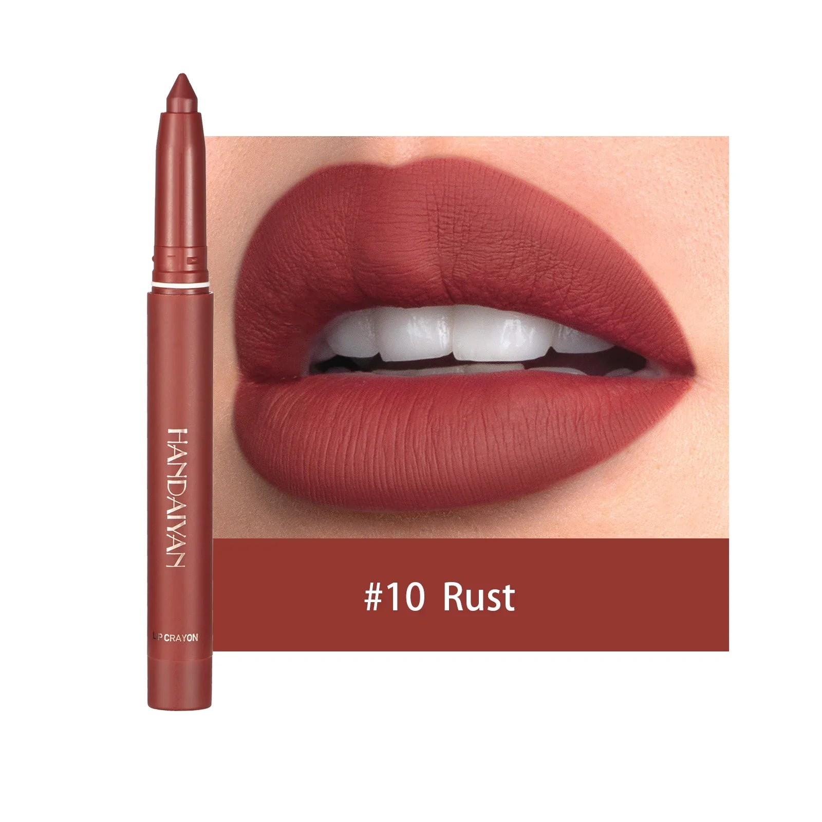 Nude Matte Lipstick Velvet Soft Mist Texture Lips Liner Pencil Waterproof Long Lasting Color Rendering Non-Stick Cup Lip Gloss