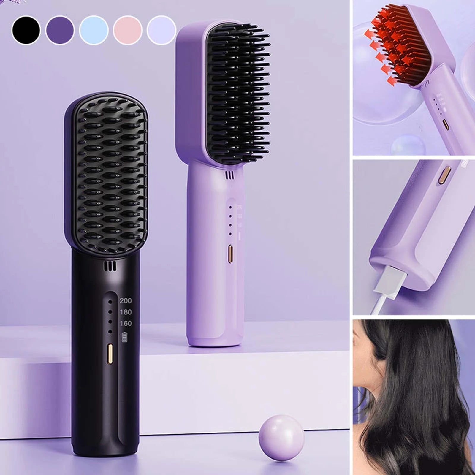 Straightener Split End Remover Device 3 in 1 Straightener Curling and Straightening Split End Trimmer Hair Care Pro Split End Hair Trimmer for Dry Damaged Brittle Small Hair Clippers with Cord