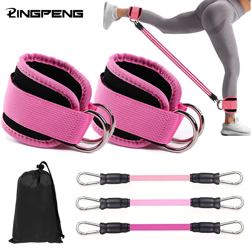 GluteBoost Ankle Strap Resistance Bands Set
