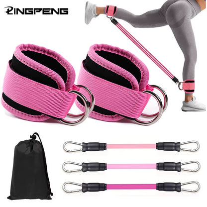 GluteBoost Ankle Strap Resistance Bands Set
