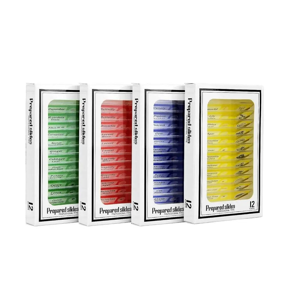 Plastic Microscope Slides Sample Specimens Animals Insects Plants Flowers Microscope Sample Prepared Slides Multicolor Kids