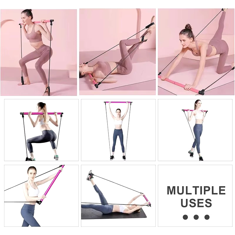 FlexCore Pilates Bar Kit with Resistance Bands