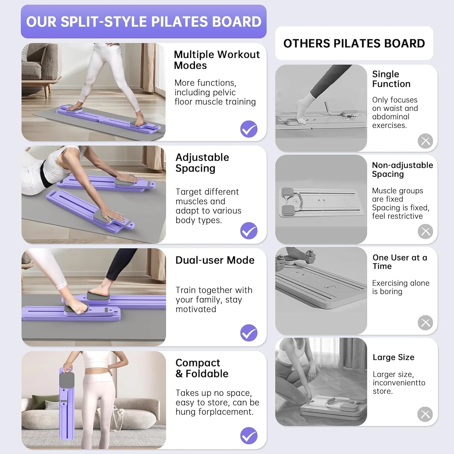 VersaFit 7-in-1 Pilates Reformer Board
