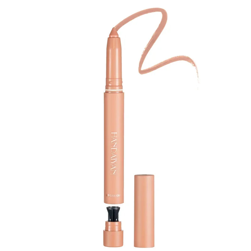Nude Matte Lipstick Velvet Soft Mist Texture Lips Liner Pencil Waterproof Long Lasting Color Rendering Non-Stick Cup Lip Gloss
