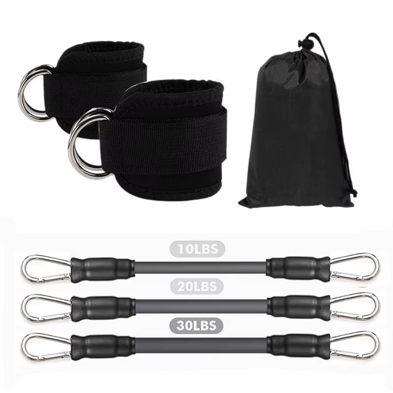 GluteBoost Ankle Strap Resistance Bands Set