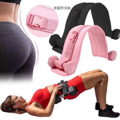 GluteThrust Hip Belt Trainer with Dumbbell Holder