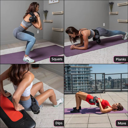 GluteThrust Hip Belt Trainer with Dumbbell Holder