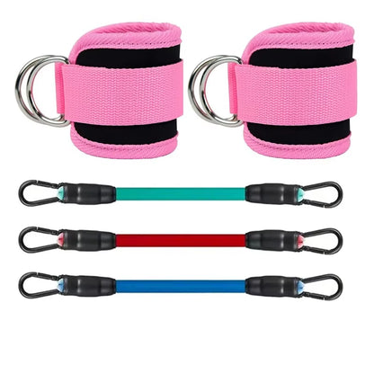 GluteBoost Ankle Strap Resistance Bands Set
