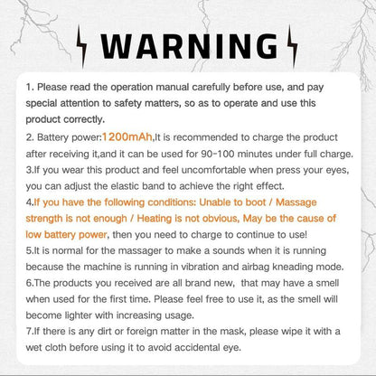 Rechargeable Electric Eye Massager, 1 Box Foldable Eye Massage Tool with 5 Modes for Christmas Gift, Portable Eye Care Instrument for Women & Men, Valentine'S Day Gift